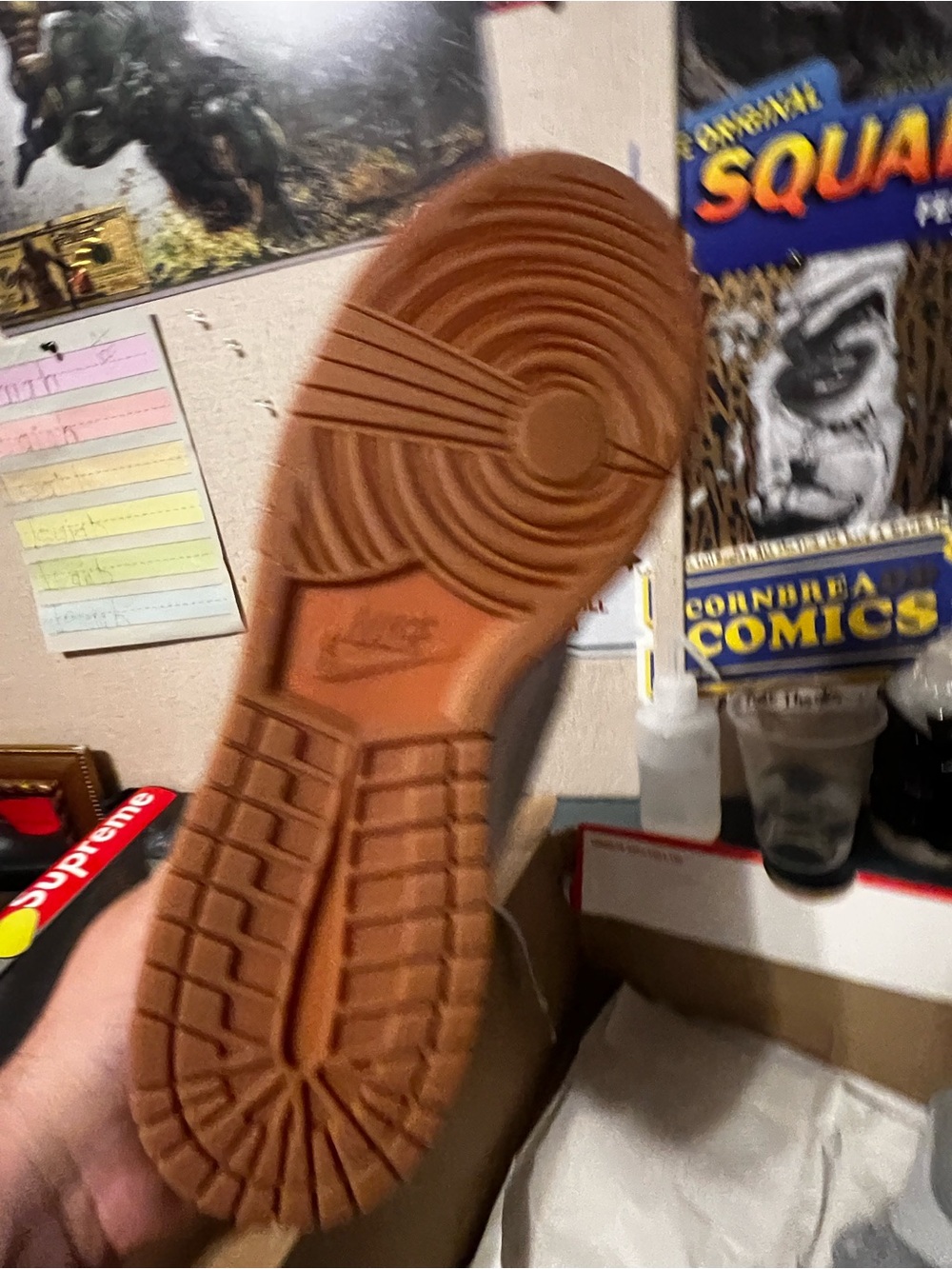 Nike Red Shoe Box with White Label - Picture 4 of 6